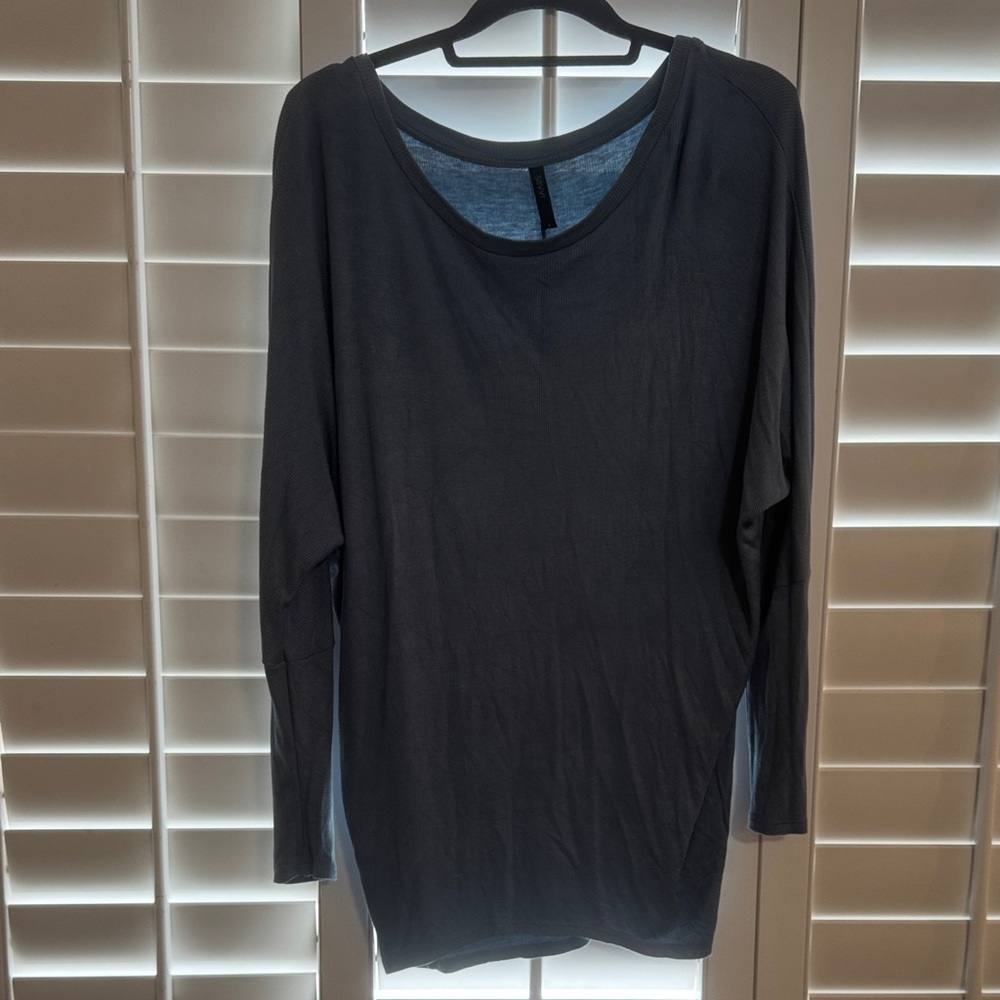 Savvi, Large, Women's Cornflower Blue 3/4 Sleeve, Dolman style Top